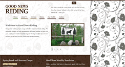 Desktop Screenshot of goodnewsriding.ca